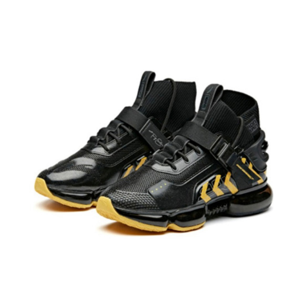 Anta Marvel “Iron Man” High Running Shoes Black / Yellow | APR628735