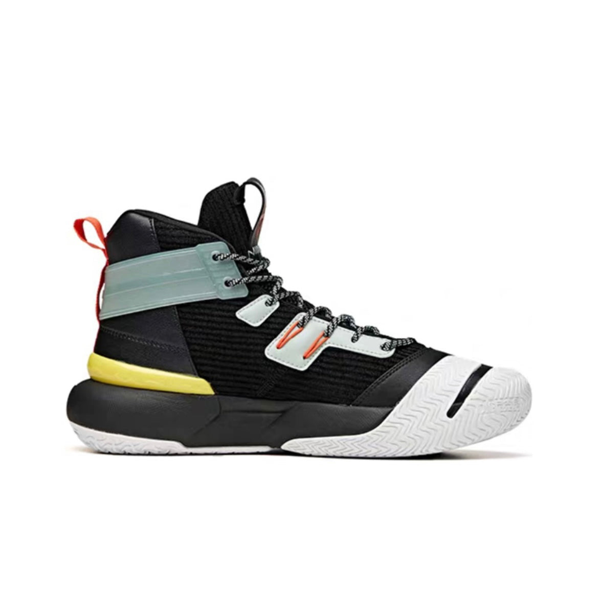 Anta Quick Fight 4 High Basketball Shoes Black / Green | CIK673084