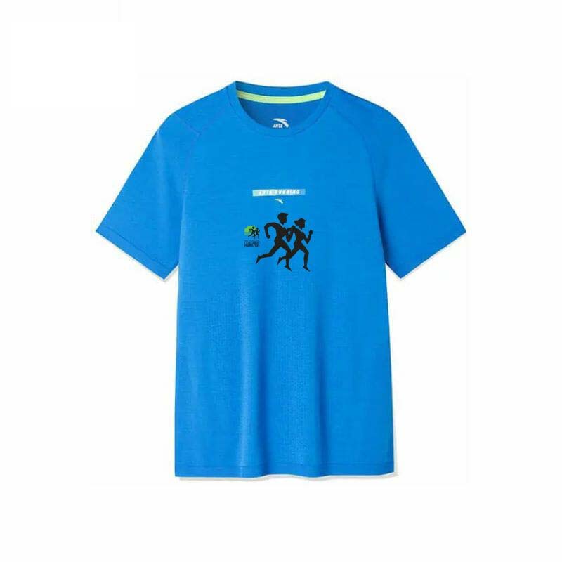 Anta Running T-shirt Blue | TGM614059