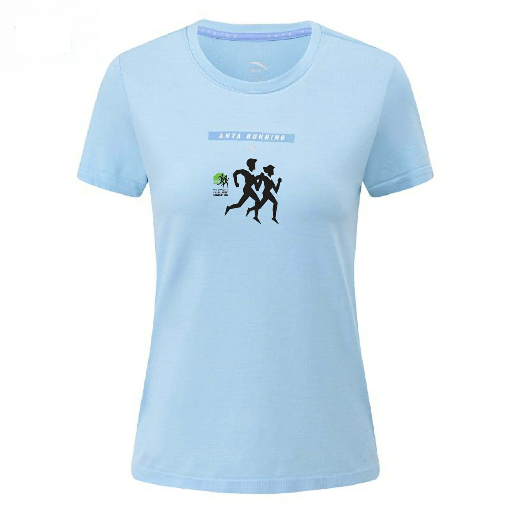 Anta Running T-shirt Light Blue | GZR475960