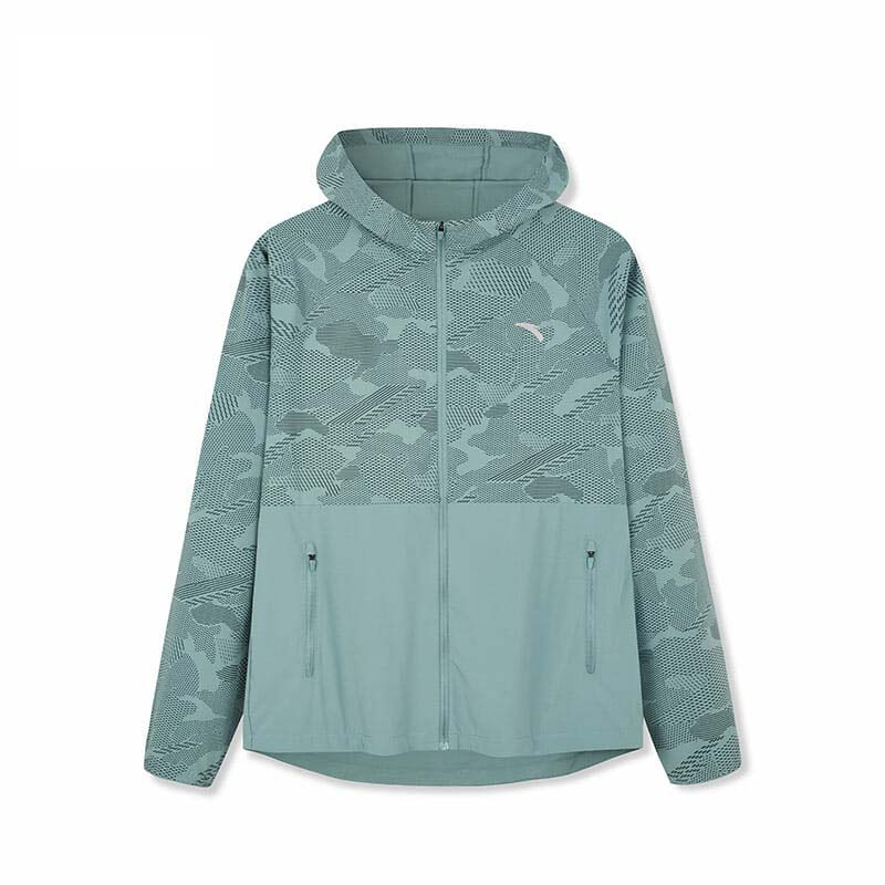 Anta Running Woven Track Jackets Green Grey | RIB750618