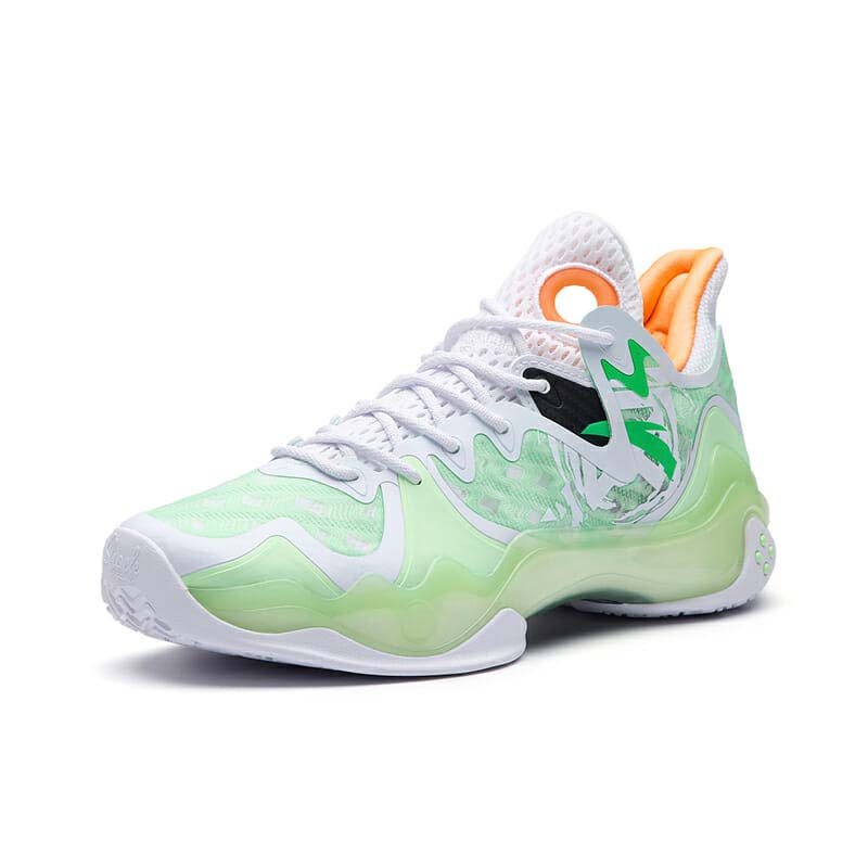 Anta SHOW 4 Basketball Shoes Green / White / Orange | PRD164205