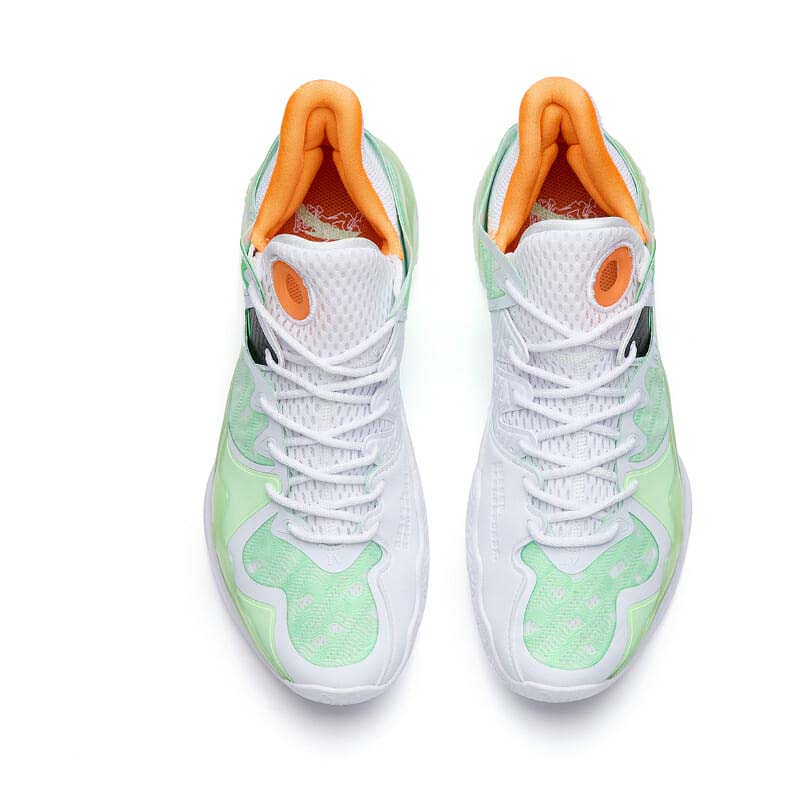 Anta SHOW 4 Basketball Shoes Green / White / Orange | PRD164205