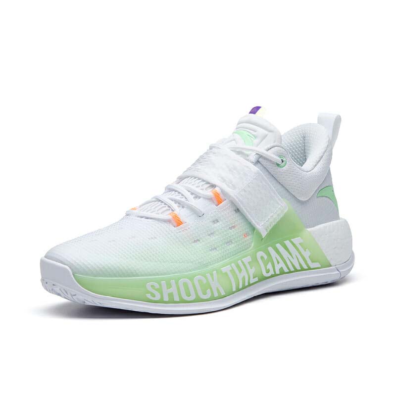 Anta SWEEP 4 Basketball Shoes White / Green | ZEO813904