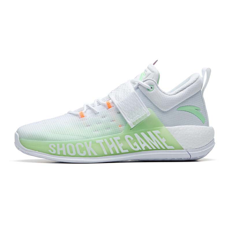 Anta SWEEP 4 Basketball Shoes White / Green | ZEO813904