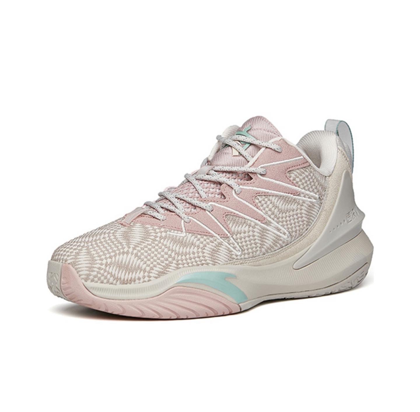 Anta Shock Quick Decision 5 Basketball Shoes Grey Pink | RTS925641