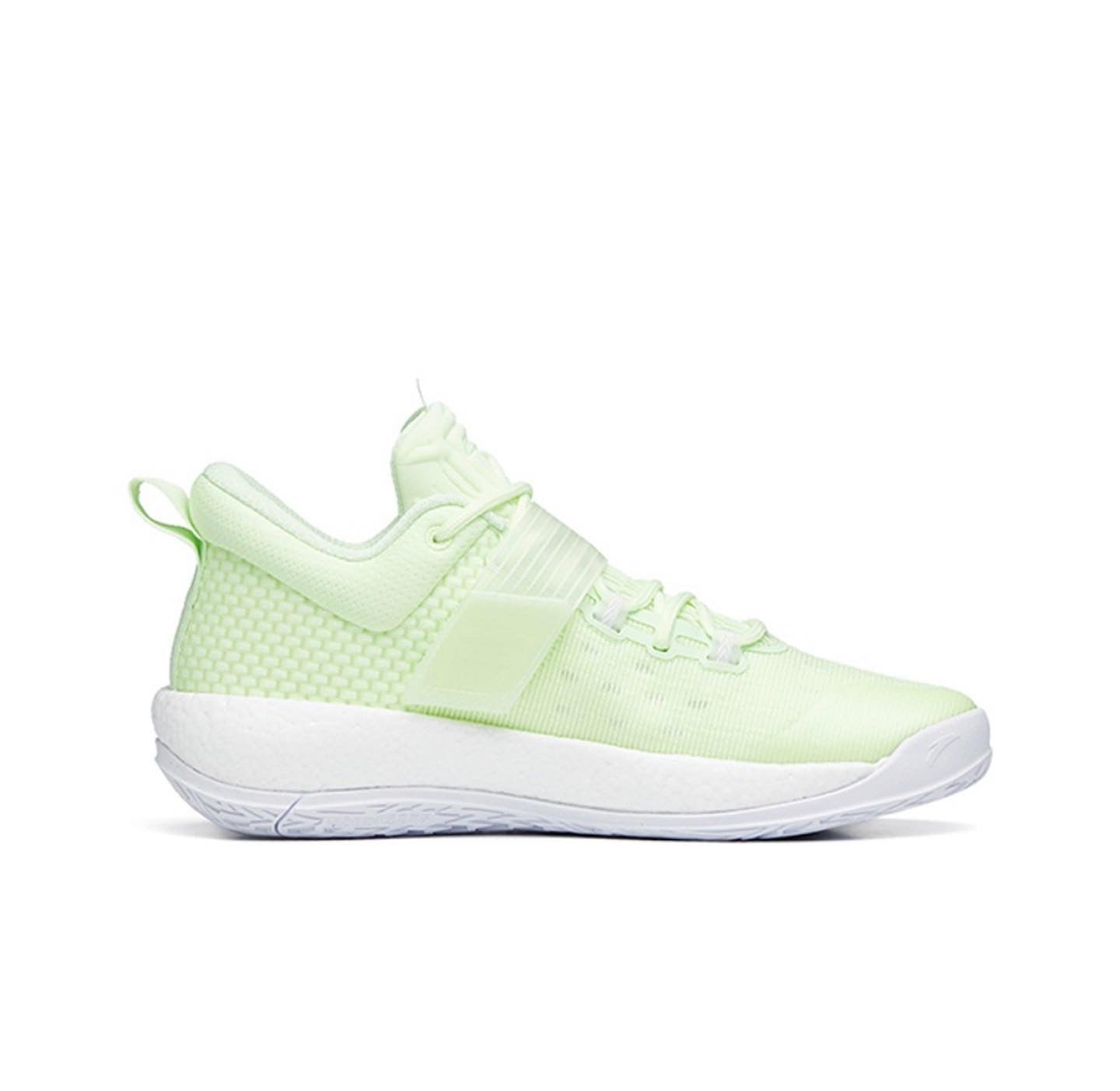 Anta Shock Sweep 4 Wear-resistant Breathable Basketball Shoes Fluorescent Green | MVB289640