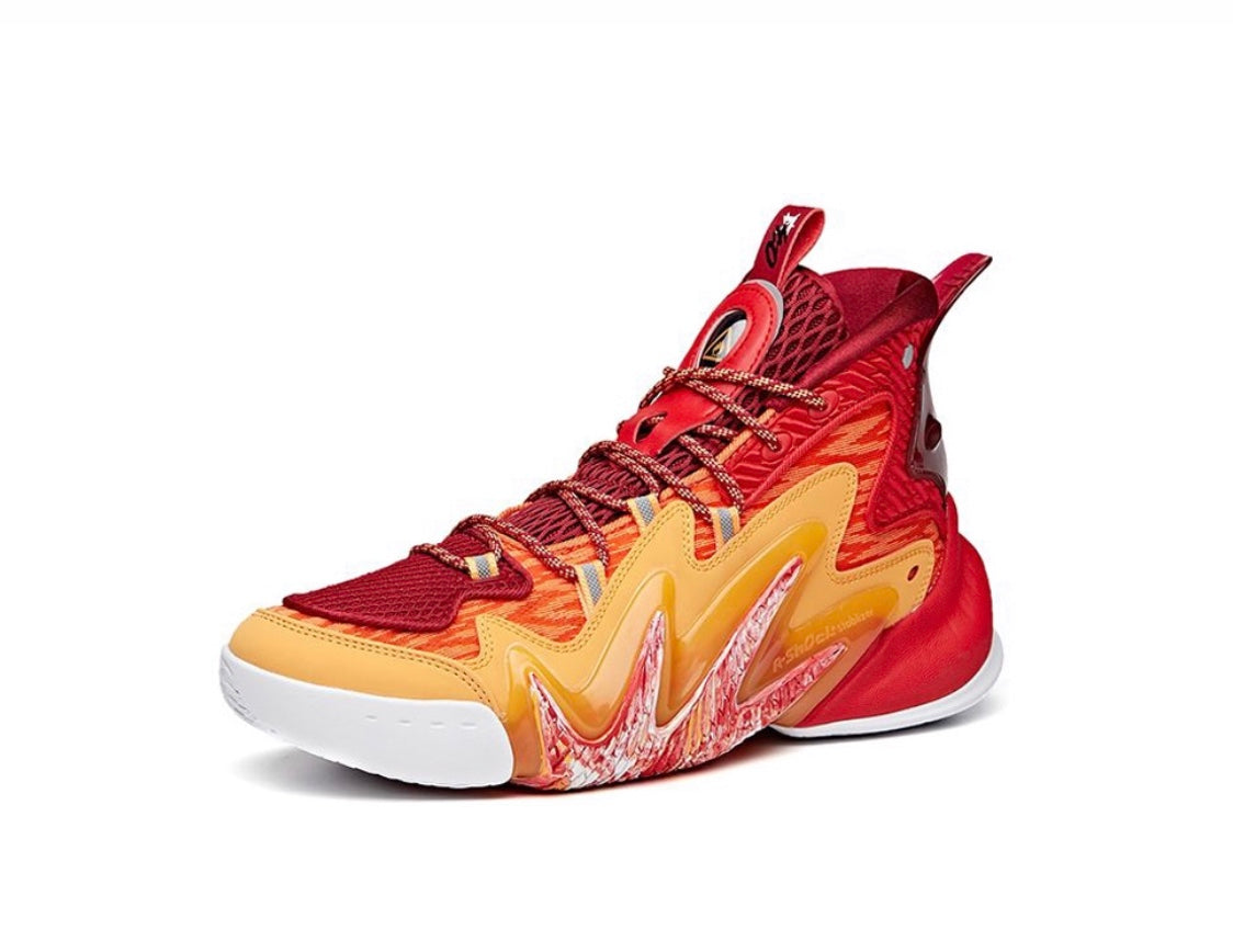 Anta Shock The Game 4.0 Basketball Shoes Red / Yellow | KZI218704