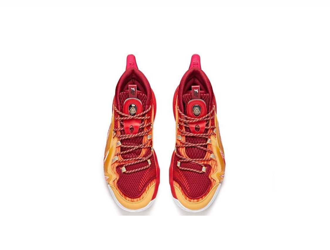 Anta Shock The Game 4.0 Basketball Shoes Red / Yellow | KZI218704