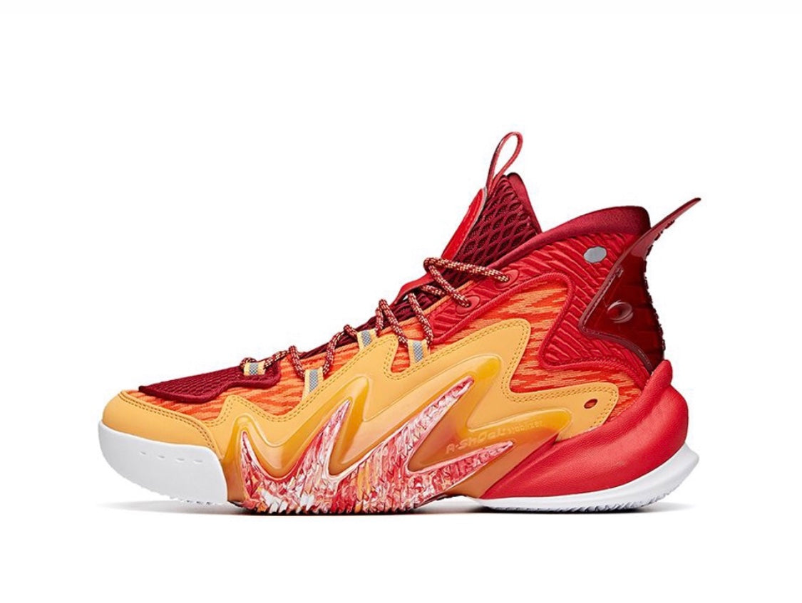 Anta Shock The Game 4.0 Basketball Shoes Red / Yellow | KZI218704