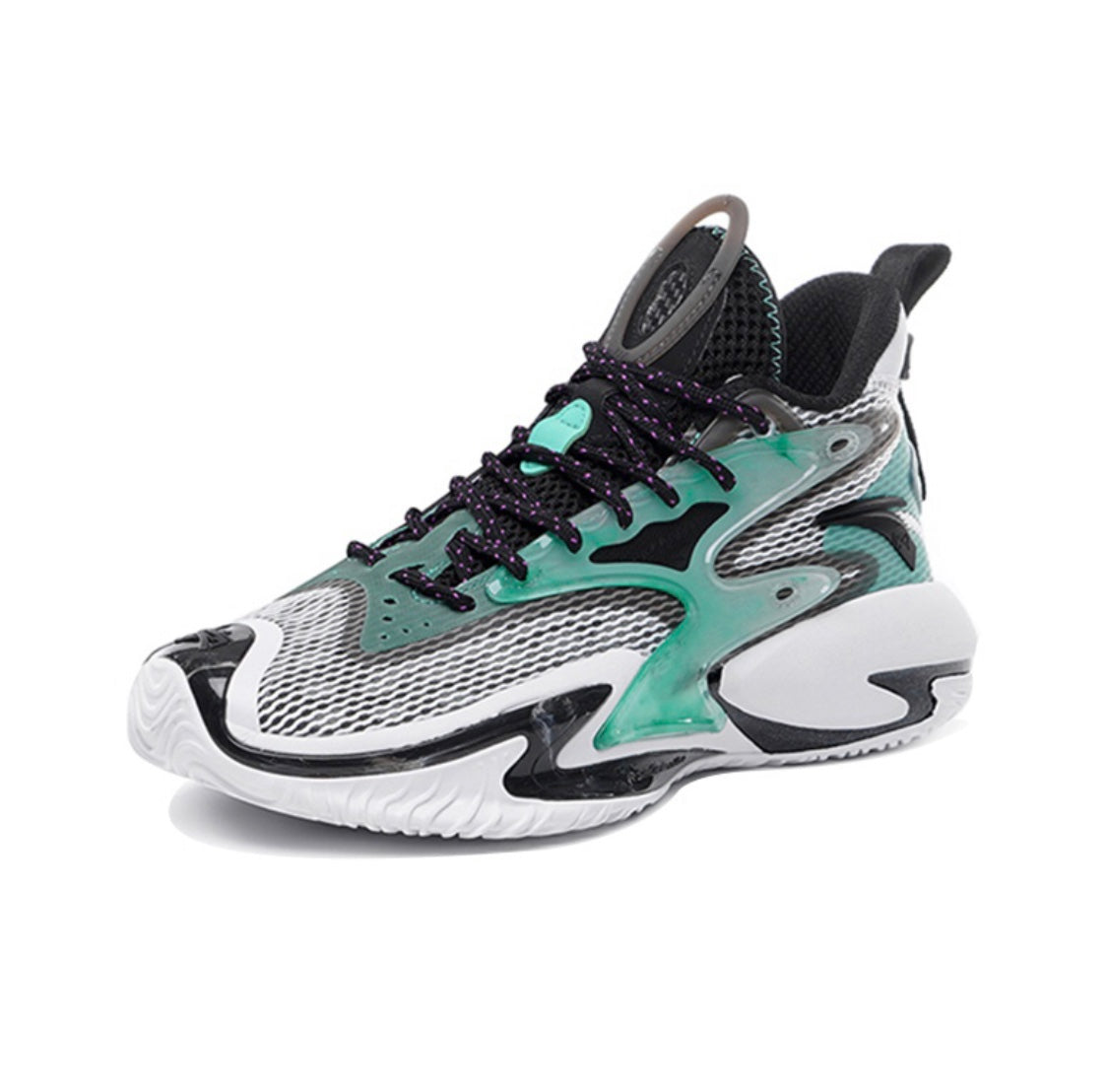 Anta Shock Wave 3 Basketball Shoes White / Green / Black | LQZ254396