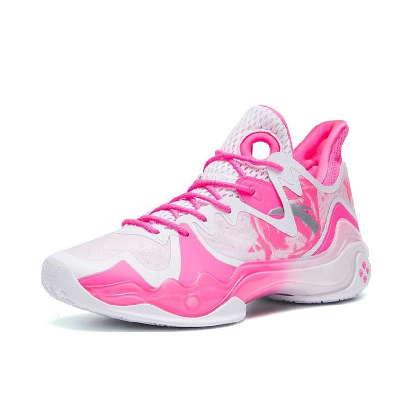 Anta Shock Wave 4 Basketball Shoes Pink / White | EZH326419