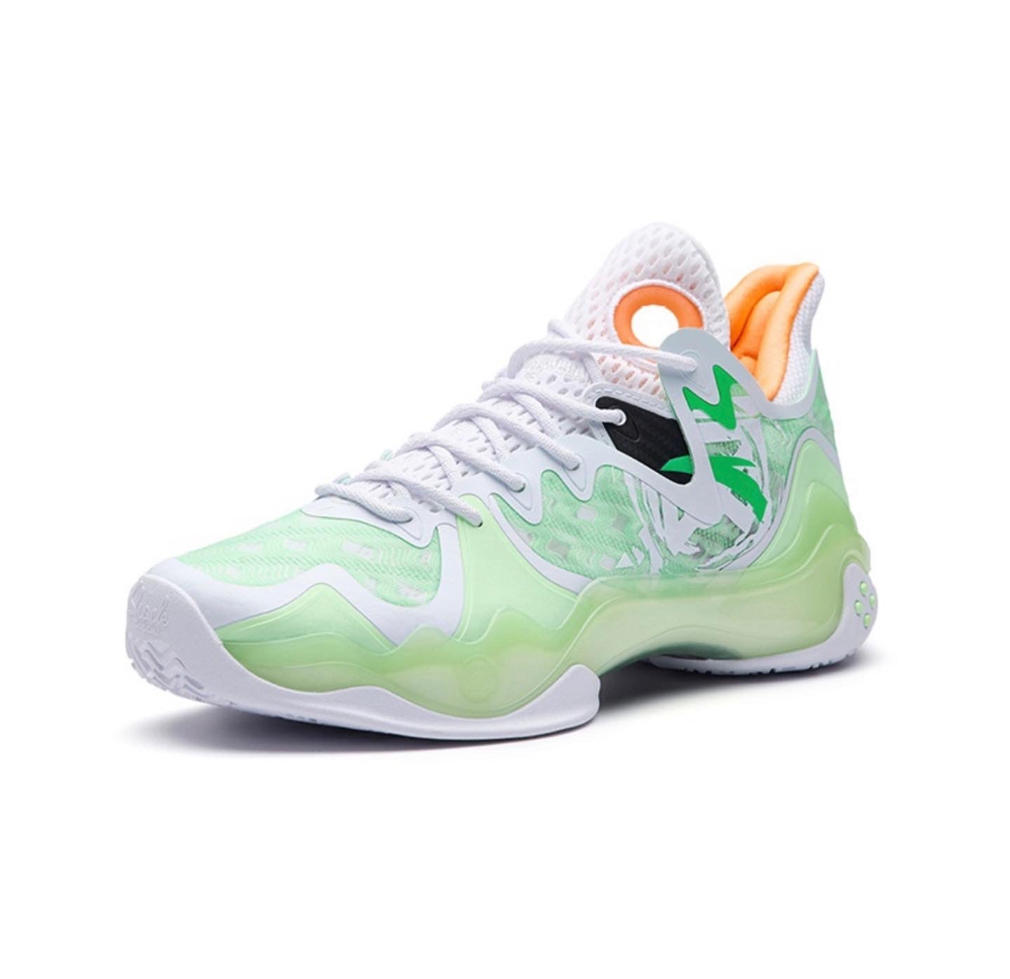 Anta Shock Wave 4 Basketball Shoes Green / White | JGF928415