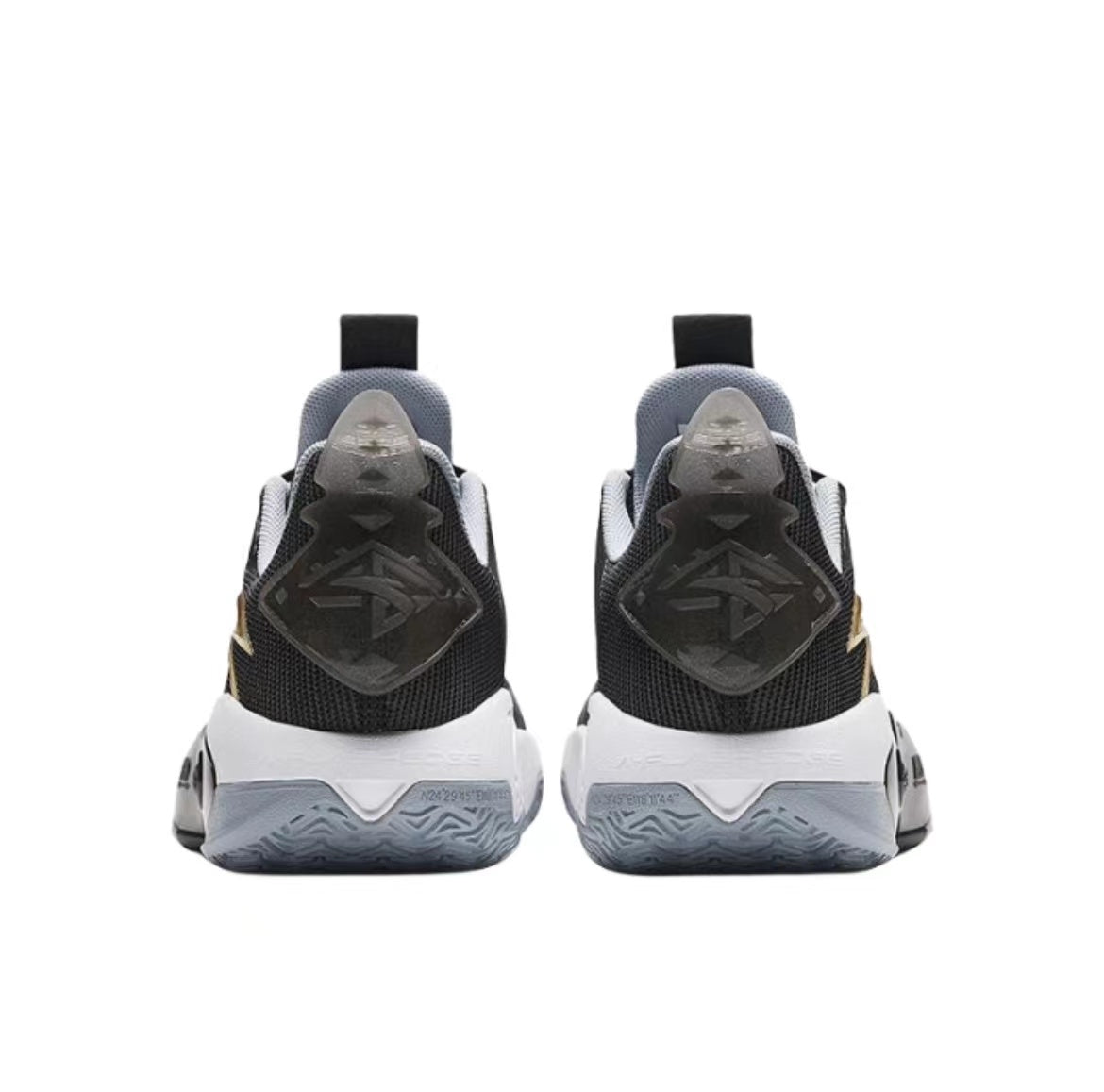 Anta Shock Wave 5 TD Basketball Shoes Black / Gold | OPX892063