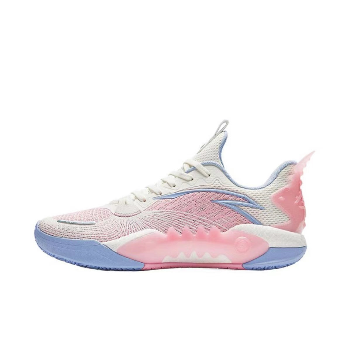 Anta Shock Wave 5 TD V2 Basketball Shoes White / Pink | CTY508673