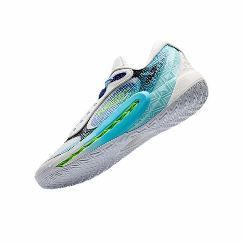 Anta Shock Wave 6 Basketball Shoes White / Blue | SUI124839