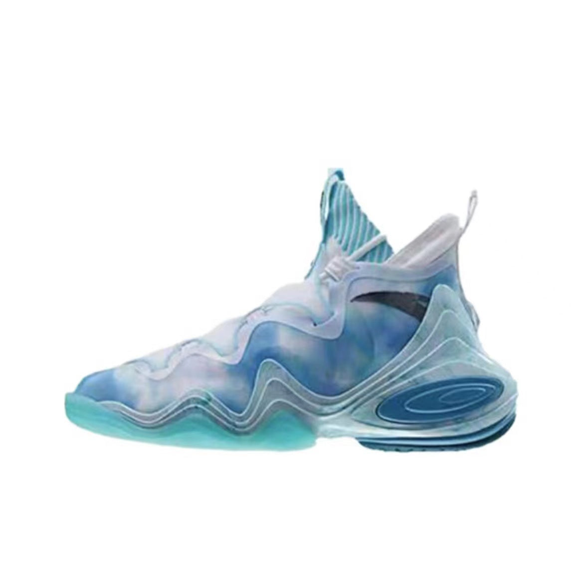 Anta Star Peak Glacier High Basketball Shoes Blue | FUE231084