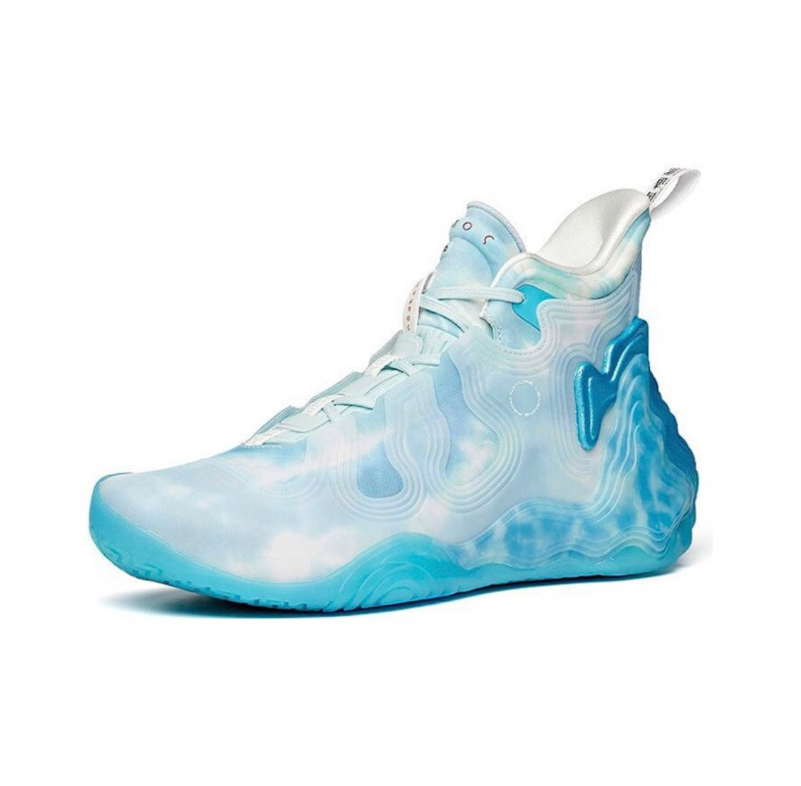 Anta Star Peak Glacier High Basketball Shoes Light Blue | PJB509817