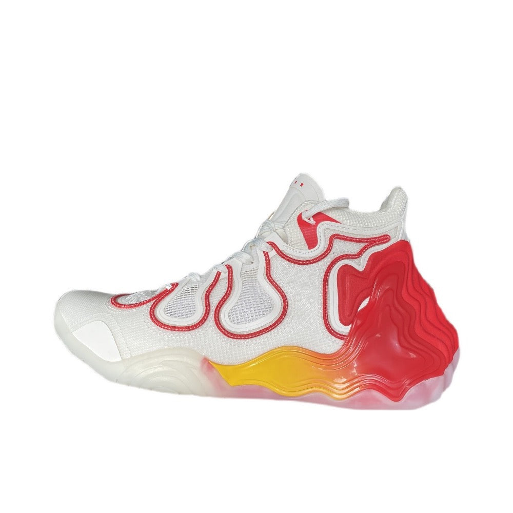 Anta Star Peak High Basketball Shoes White / Red | OBN806437