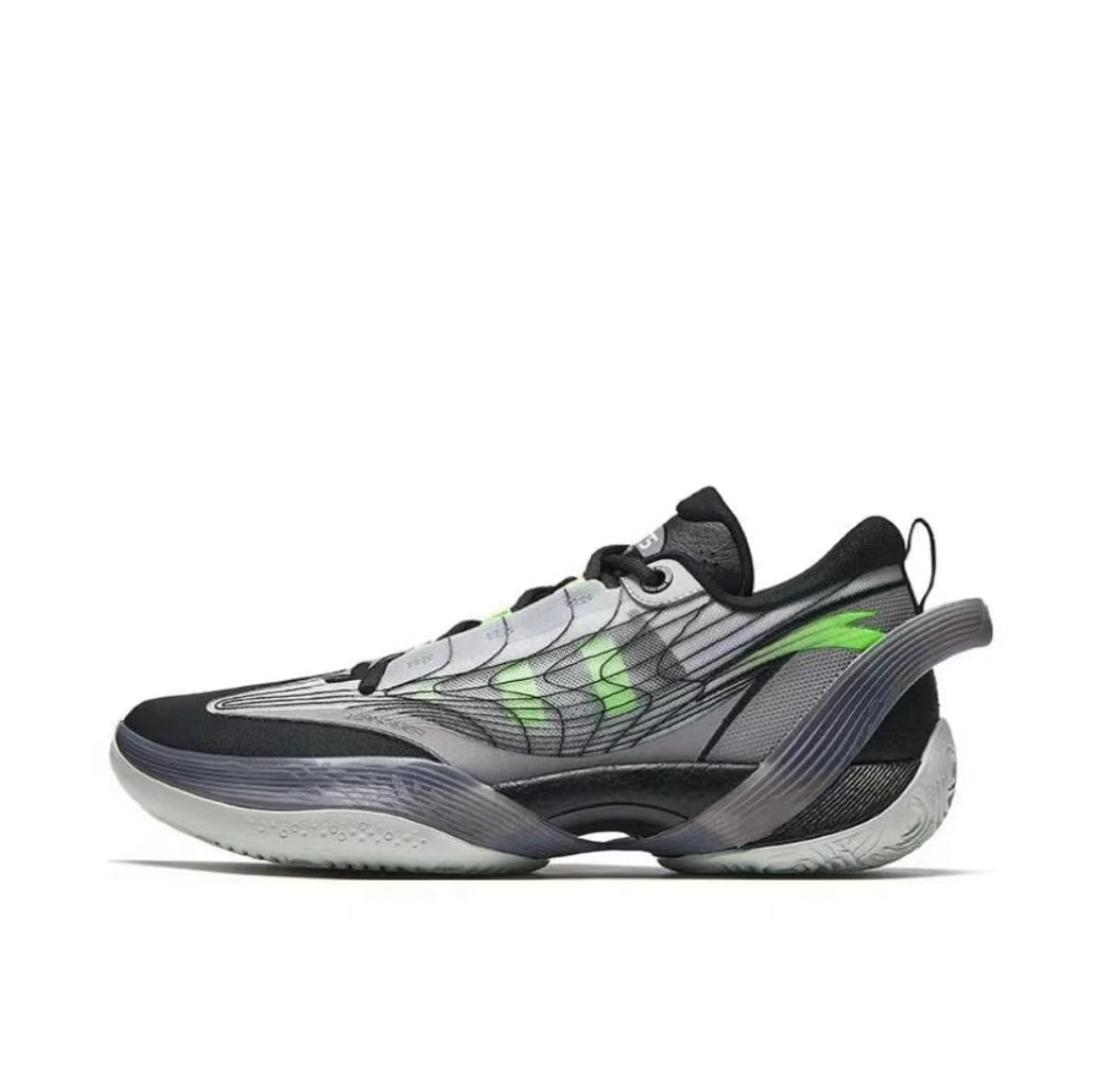 Anta Three-Point Rain 1 V2 Sneakers Green / Grey | AYT936520