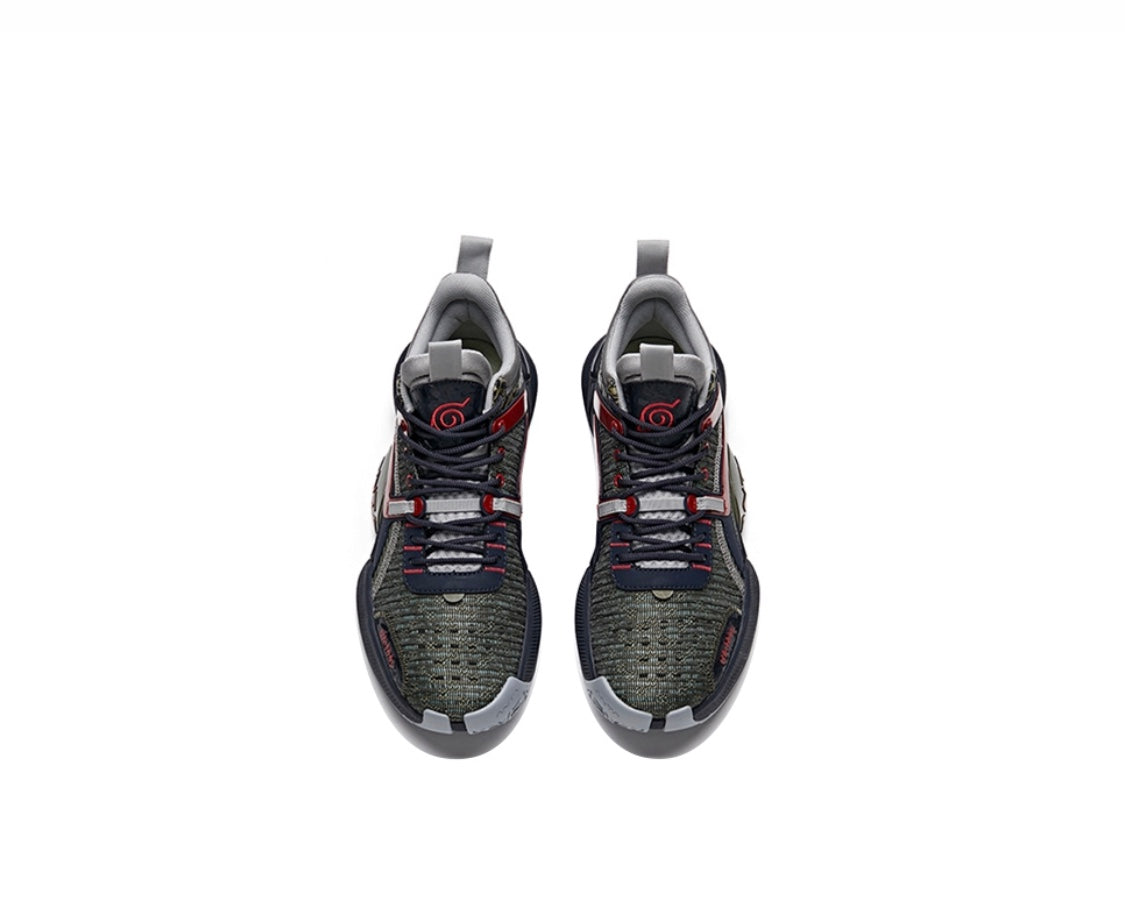 Anta x NARUTO “Hatake Kakashi” はたけ カカシ Basketball Shoes Olive / Navy | EYB563087