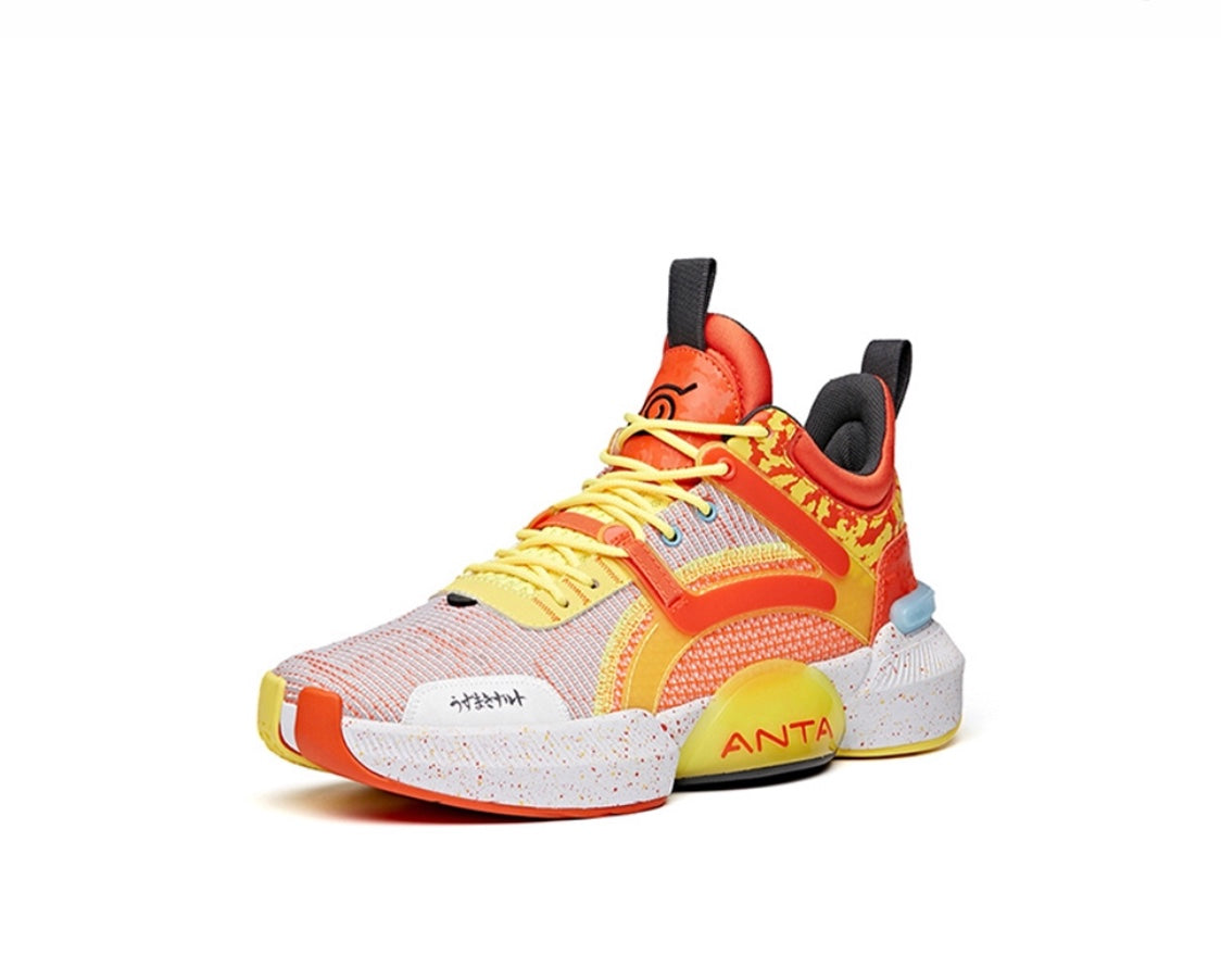 Anta x NARUTO “Uzumaki Naruto” うずまき ナルト Basketball Shoes Pink / Orange / Yellow | WFY253460