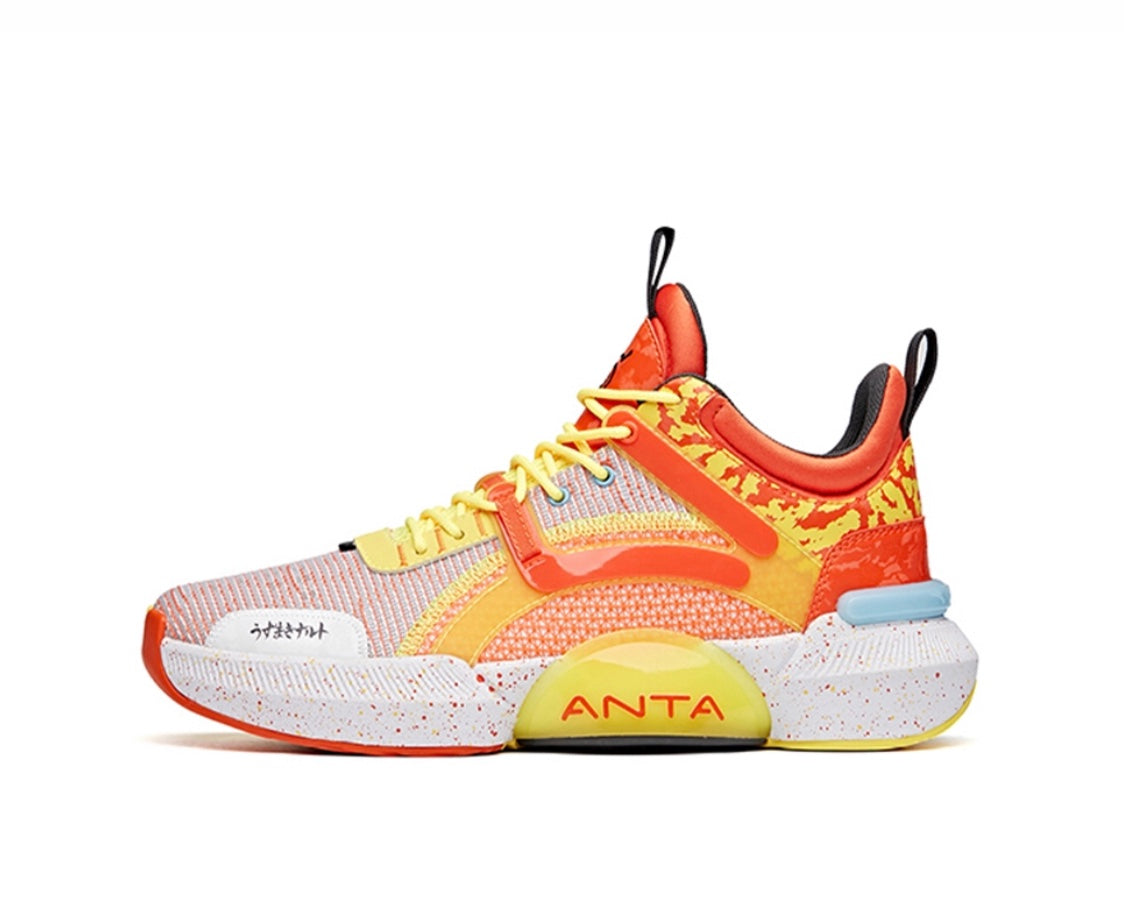 Anta x NARUTO “Uzumaki Naruto” うずまき ナルト Basketball Shoes Pink / Orange / Yellow | WFY253460