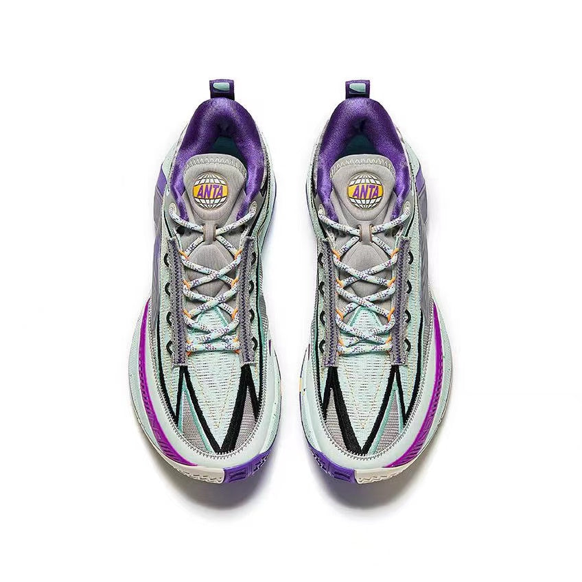 Anta Donte DiVincenzo x Anta Instant ZAP 1 ESG - Sleepless City Basketball Shoes Turquoise / Purple | MOX405397